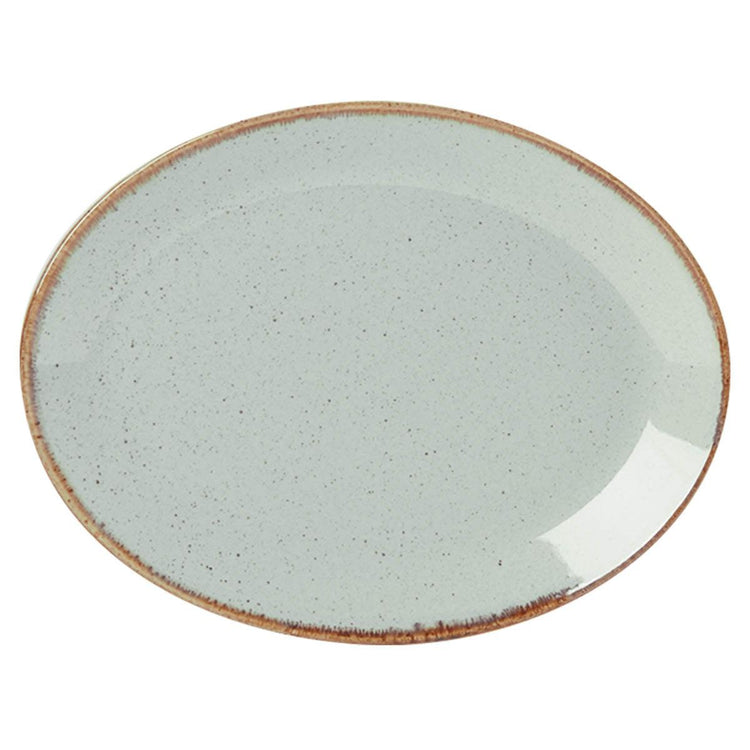 Porcelite Seasons Stone Oval Plate 30cm/12" - coffeequestuk