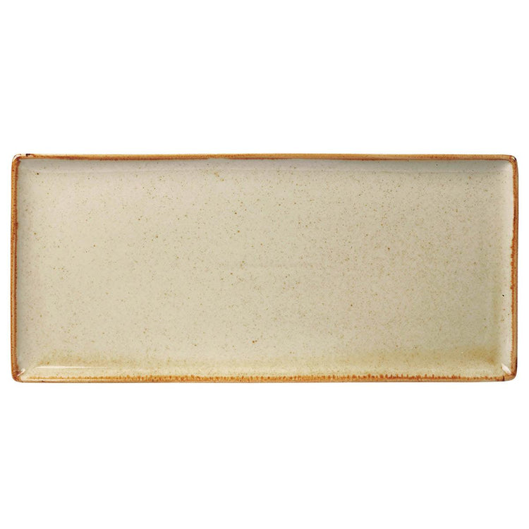 Porcelite Seasons Wheat Rectangular Platter 35x15.5cm/13.75"x6" - coffeequestuk