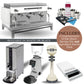 Crem EX3 2 Group Espresso Machine, Grinder and Hot Water Boiler Package - White or Black