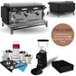 Crem EX3 2 Group Espresso Machine and Grinder Package - White or Black