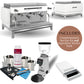 Crem EX3 2 Group Espresso Machine and Grinder Package - White or Black