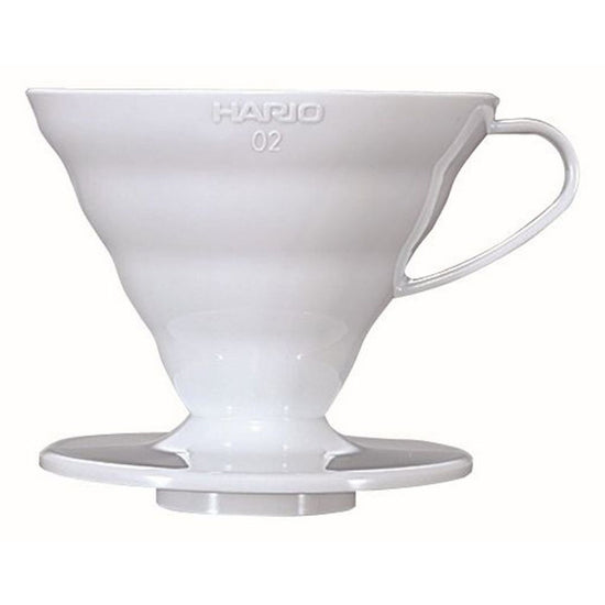 HARIO COFFEE DRIPPER V60 02 WHITE PLASTIC