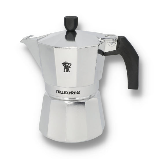 Pezzetti Italexpress Aluminium Moka Pot - 3 Cup Silver