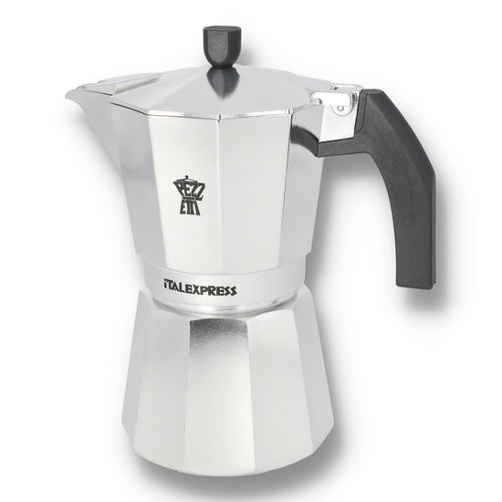 Pezzetti Italexpress Aluminium Moka Pot - 6 Cup Silver
