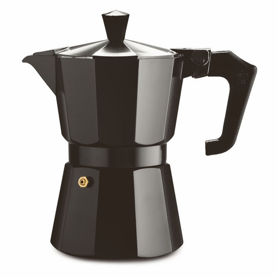PEZZETTI ITALEXPRESS ALUMINIUM MOKA POT - 3 CUP BLACK