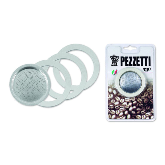 PEZZETTI ITALEXPRESS ALUMINIUM - 6 CUP FILTER AND SEALS KIT
