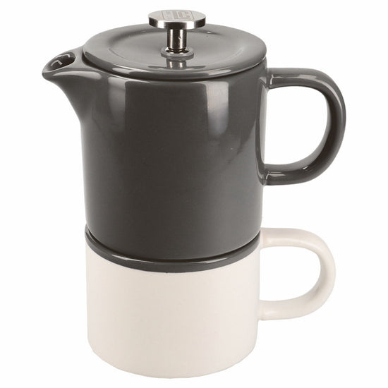 La Cafetiere Barcelona Cool Grey Ceramlic 400ml Cafetiere