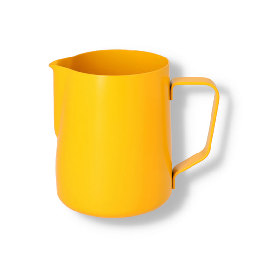 Teflon Milk Foaming Jug - 0.6 Litre Yellow