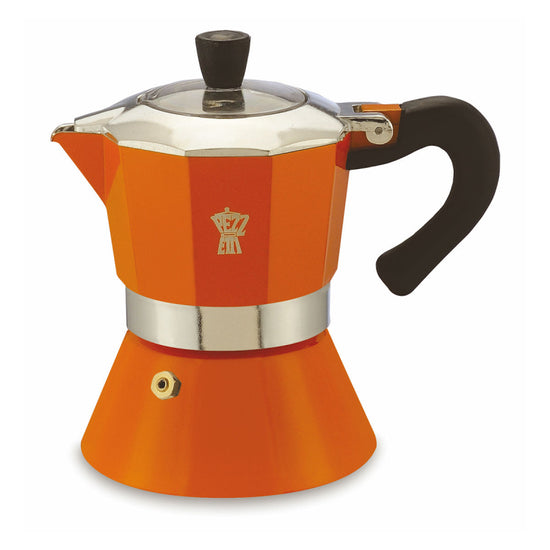 PEZZETTI BELLEXPRESS ALUMINIUM MOKA POT - 3 CUP ORANGE