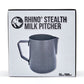 RHINOWARES BLACK STEALTH MILK PITCHER 600ML