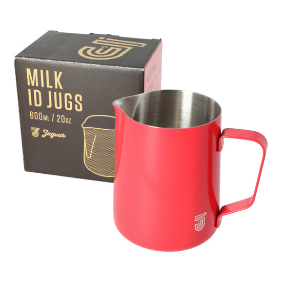 CQ Milk ID Foaming Jug - 0.6 Litre Red