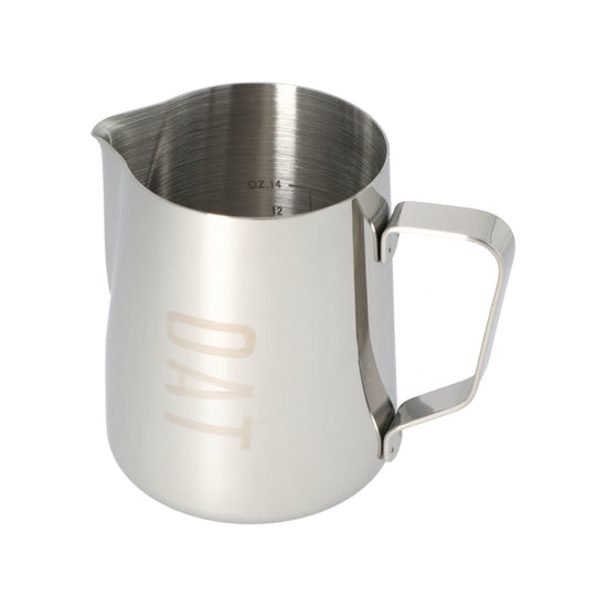 CQ Named Milk Foaming Jug with Etched Volume Measures - 0.6 Litres &