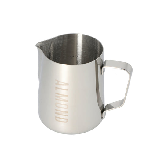 CQ Named Milk Foaming Jug with Etched Volume Measures - 0.6 Litres &