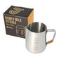 CQ Named Milk Foaming Jug with Etched Volume Measures - 0.6 Litres &