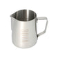 CQ Named Milk Foaming Jug with Etched Volume Measures - 0.6 Litre &