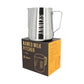 CQ Named Milk Foaming Jug with Etched Volume Measures - 1 Litre &