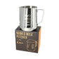 CQ Named Milk Foaming Jug with Etched Volume Measures - 1 Litre &