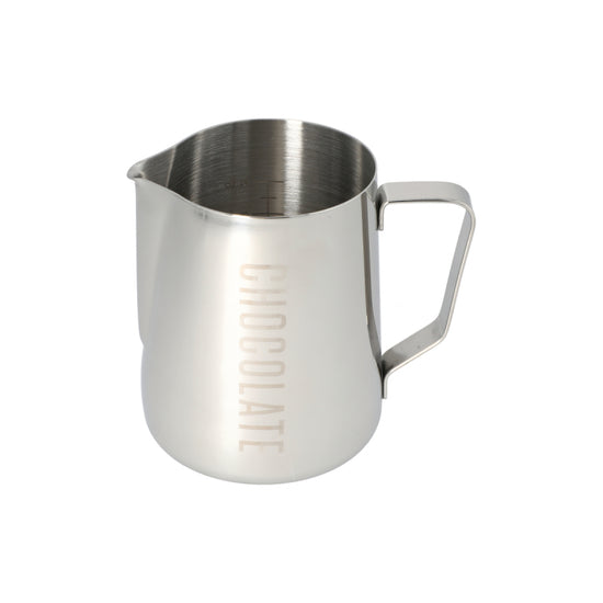 CQ Named Milk Foaming Jug with Etched Volume Measures - 0.6 Litre &