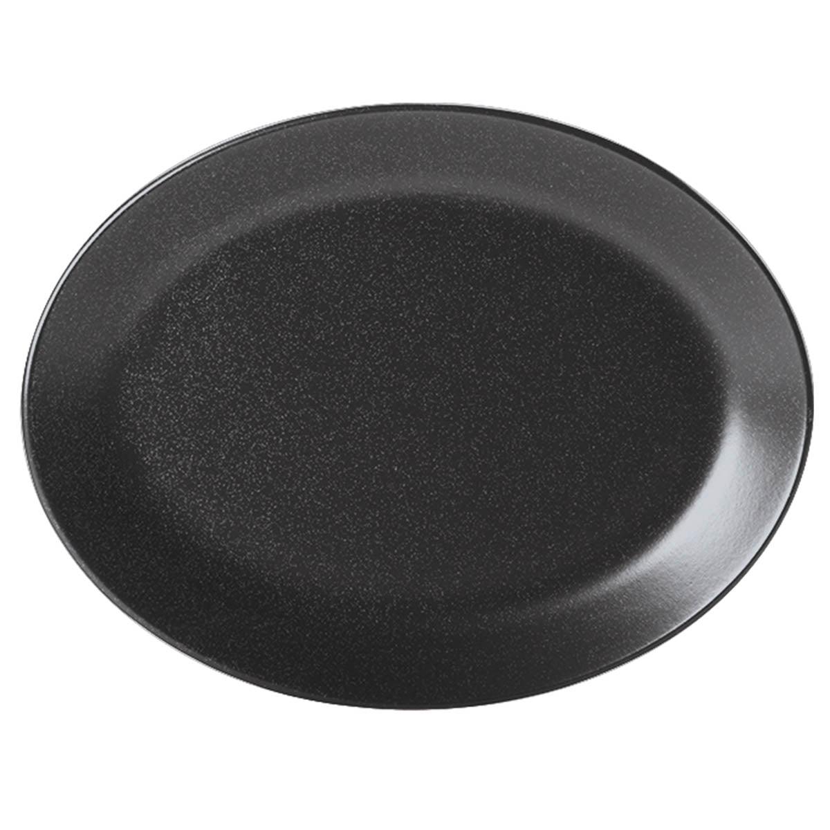 Porcelite Seasons Graphite Oval Plate 30cm/12"