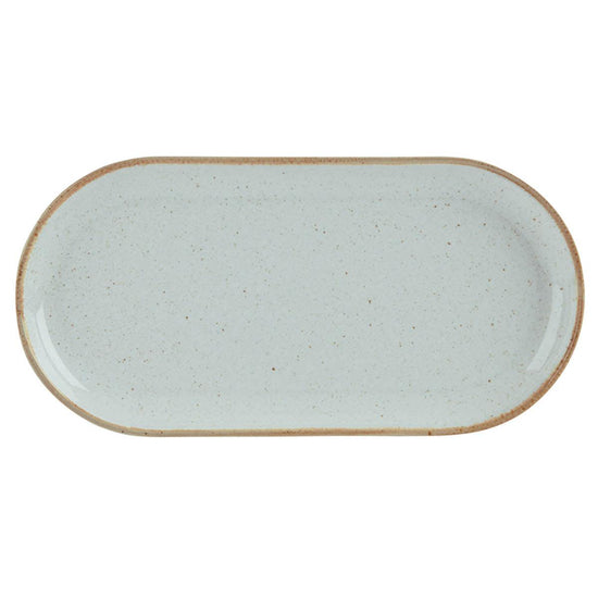Porcelite Seasons Stone Narrow Oval Plate 30cm - coffeequestuk