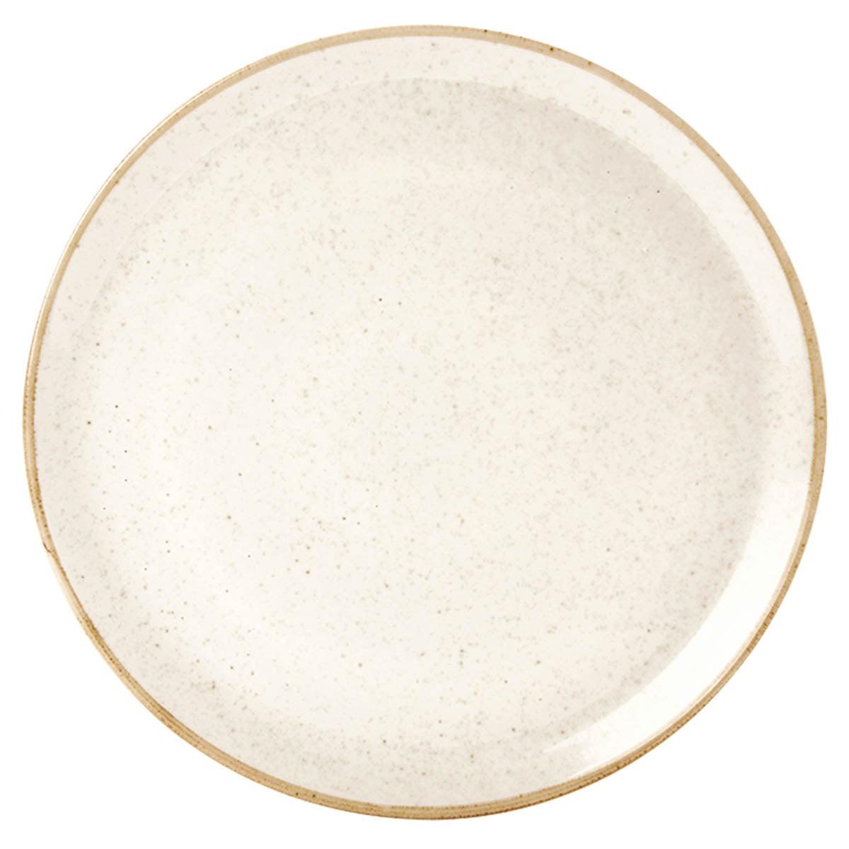 Porcelite Seasons Oatmeal Pizza Plate 28cm - coffeequestuk