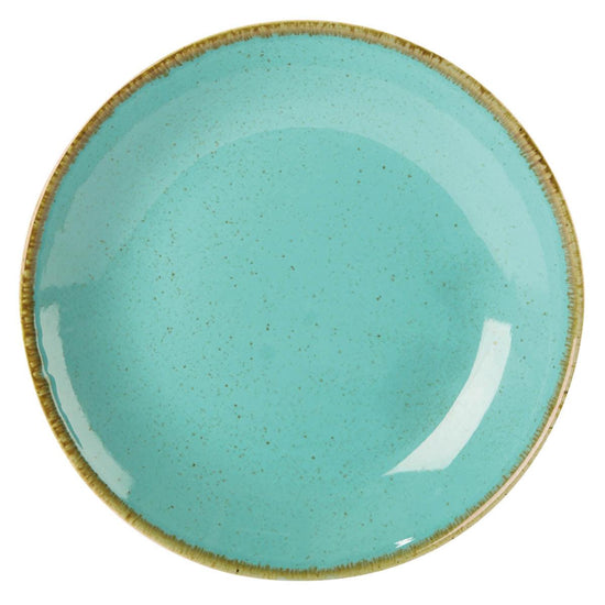 Porcelite Seasons Sea Spray Coupe Plate 24cm - coffeequestuk