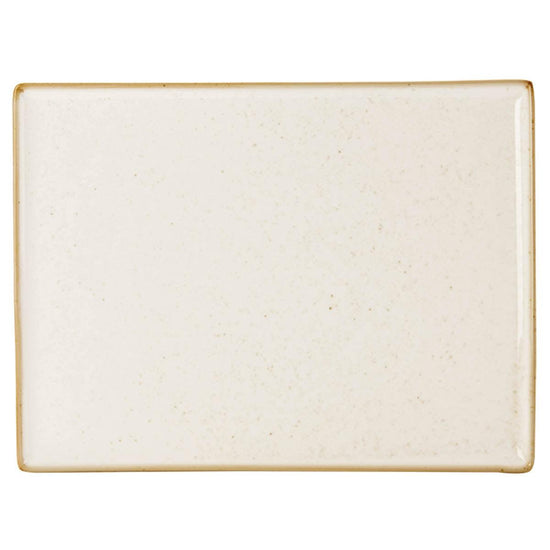 Porcelite Seasons Oatmeal Rectangular Platter 27x20cm/10.75x8.25" - coffeequestuk