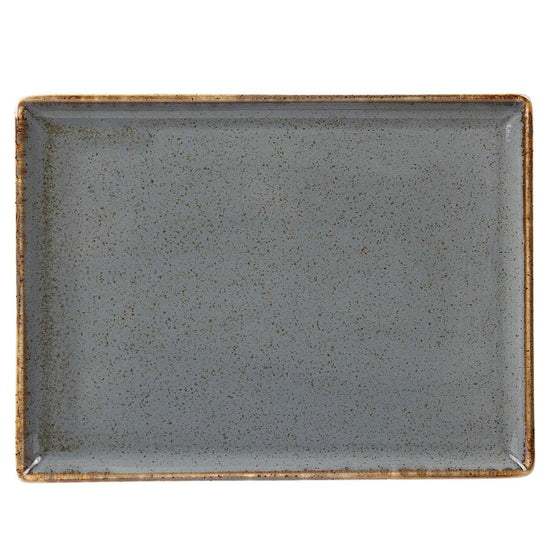 Porcelite Seasons Storm Rectangular Platter 27x20cm/10.75x8.25" - coffeequestuk