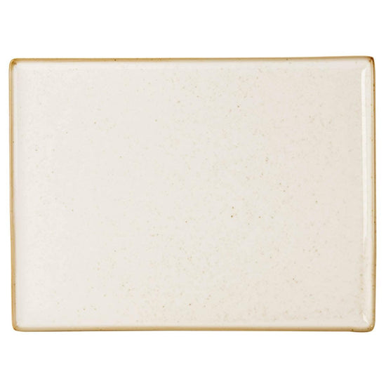 Porcelite Seasons Oatmeal Rectangular Platter 35x25cm - coffeequestuk