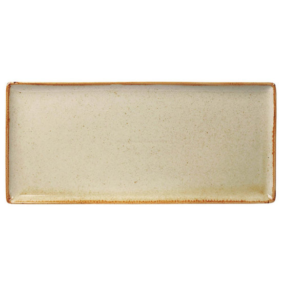 Porcelite Seasons Wheat Rectangular Platter 35x15.5cm/13.75"x6" - coffeequestuk