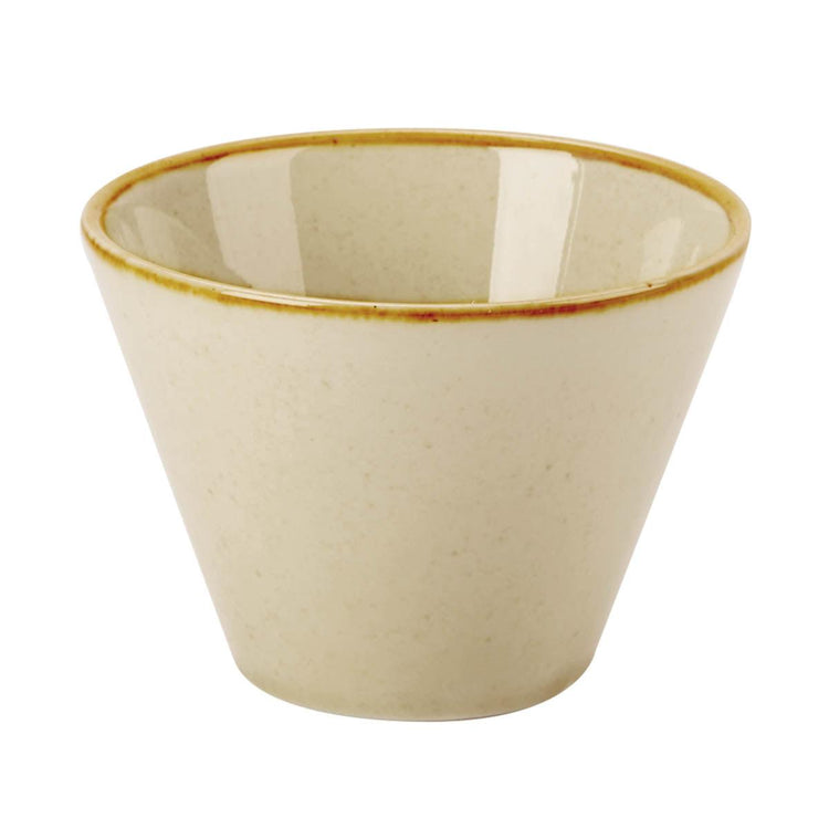 Porcelite Seasons Wheat Conic Bowl 5.5cm/2.25" 5cl/1.75oz - coffeequestuk